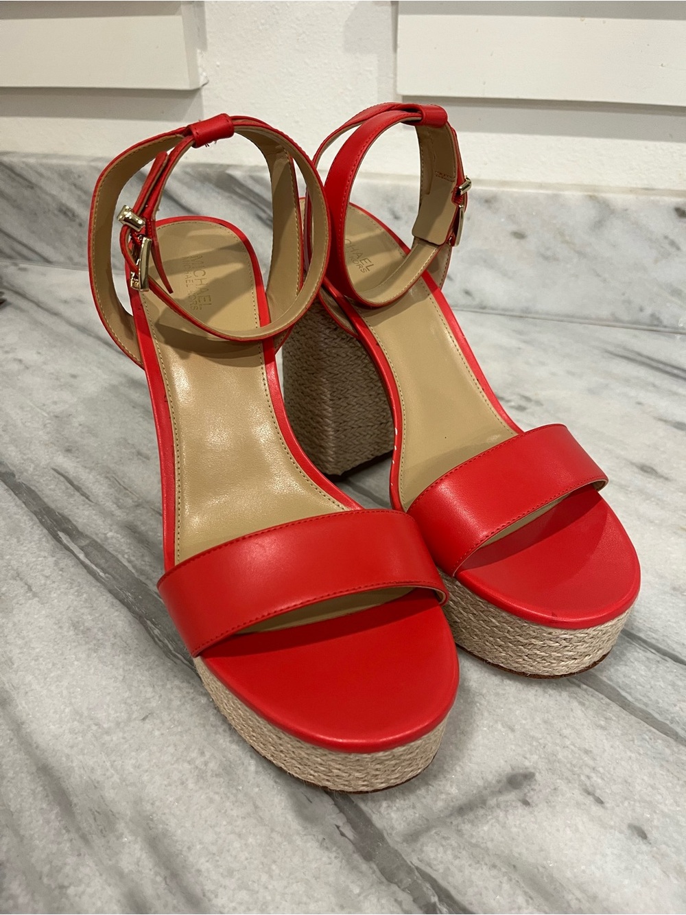 Michael Kors Platform Espadrille Sandals with Ankle Strap - Picture 3 of 12